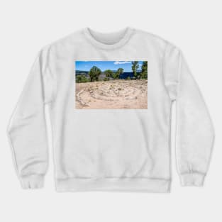 Labyrinth at Montoso Campground Wild Rivers New Mexico Crewneck Sweatshirt